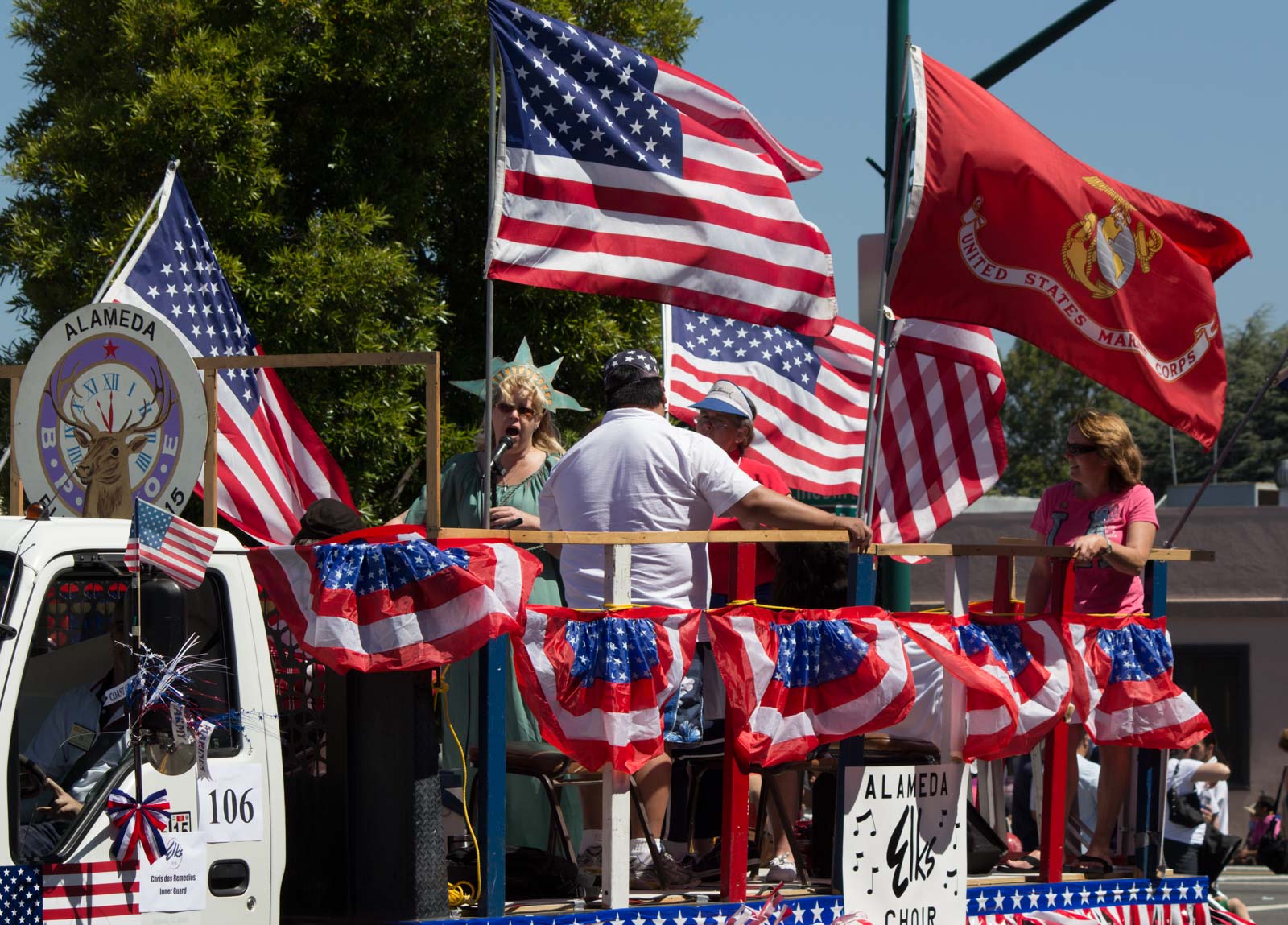 Fourth of July parade in Alameda, San Francisco Independence Day