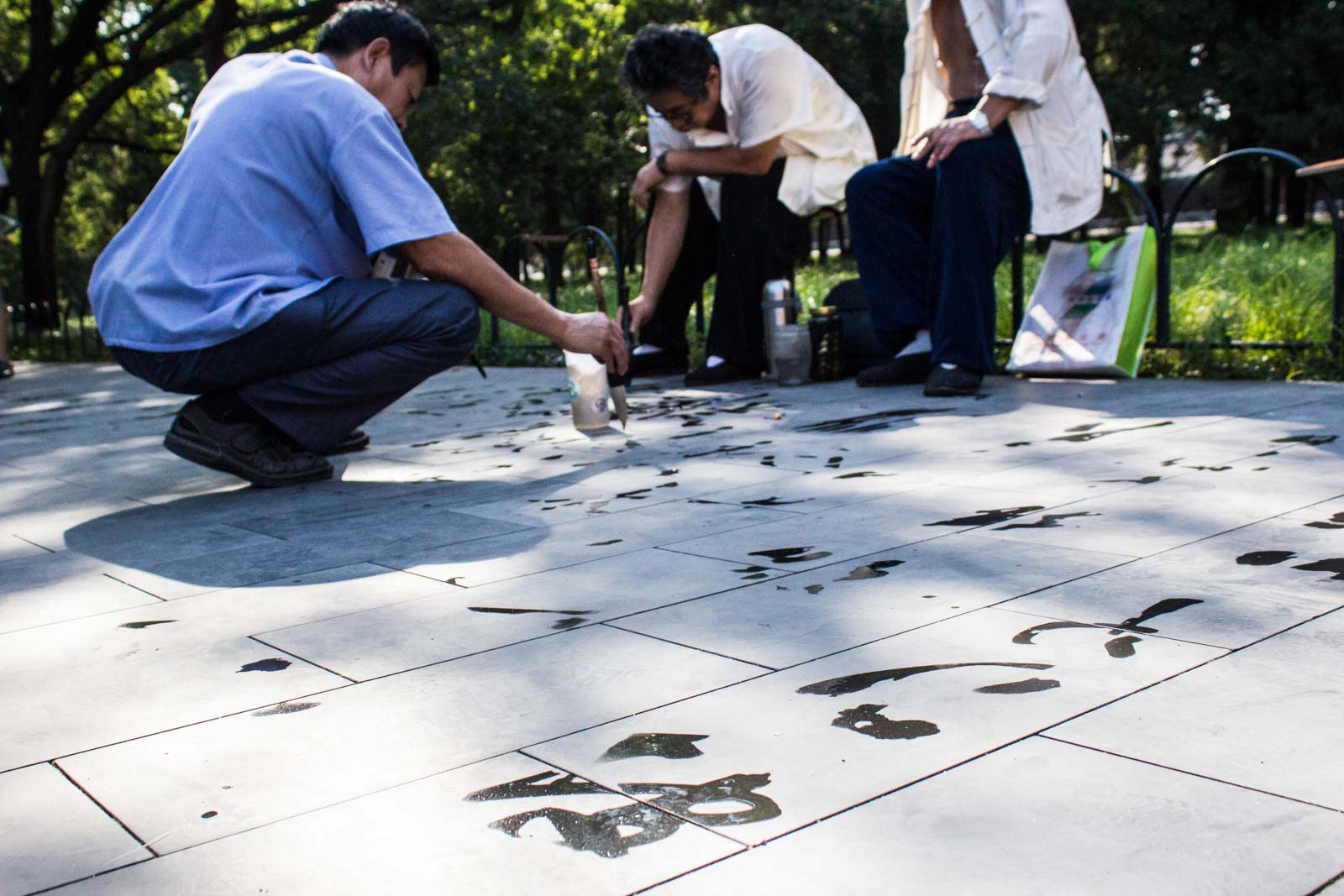 Temple of Heaven, Beijing park with old people exercising