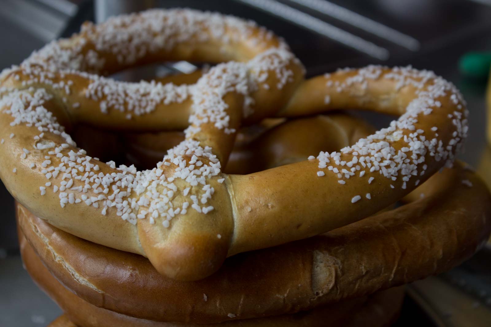 New York pretzel man in Times Square