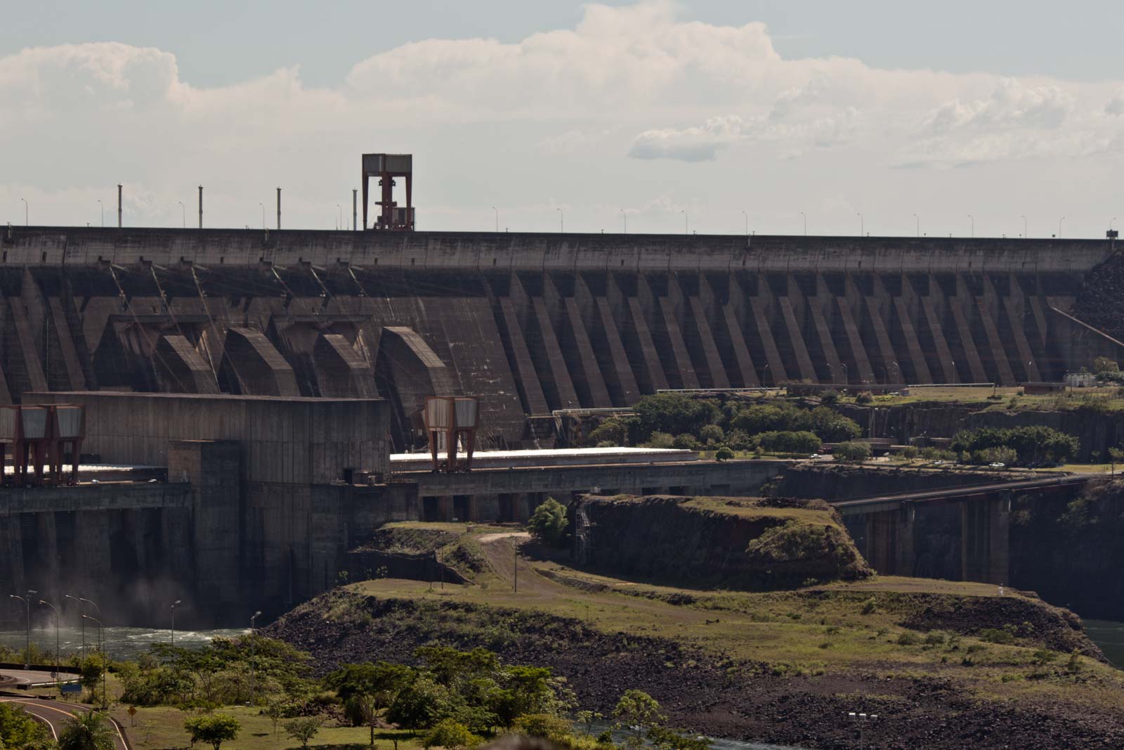 visiting itaipu dam in paraguay, the biggest dam in the world