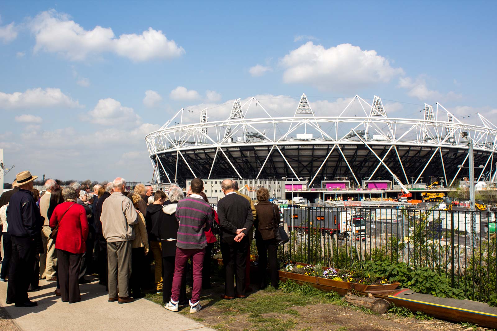 Construction on the London Olympic Site