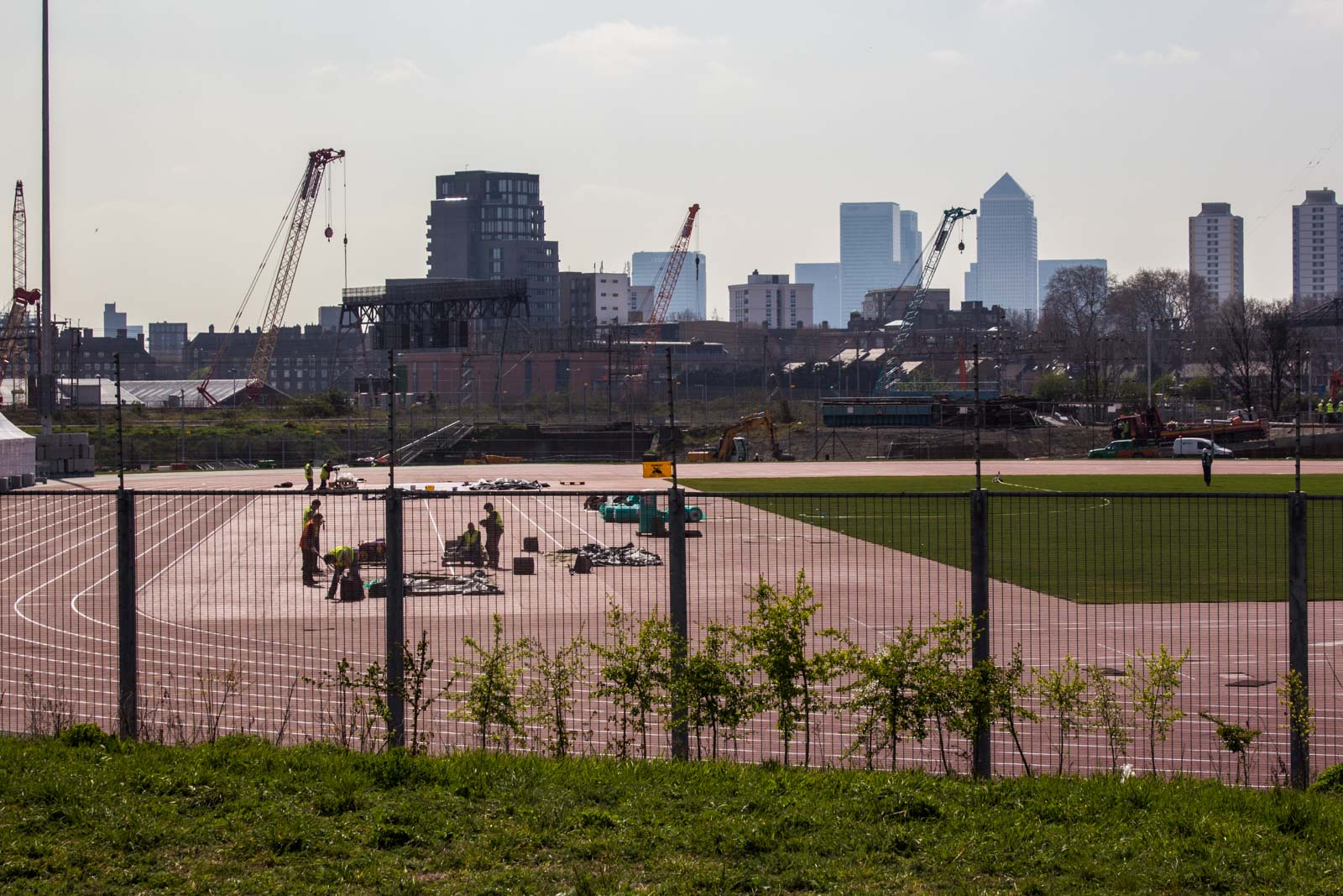 Construction on the London Olympic Site