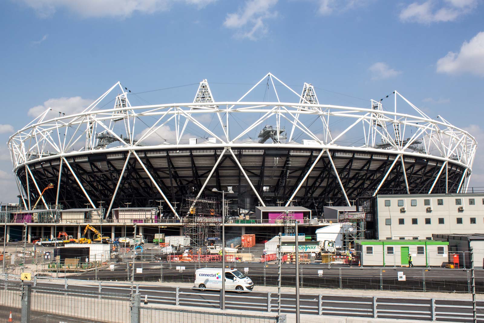 Construction on the London Olympic Site