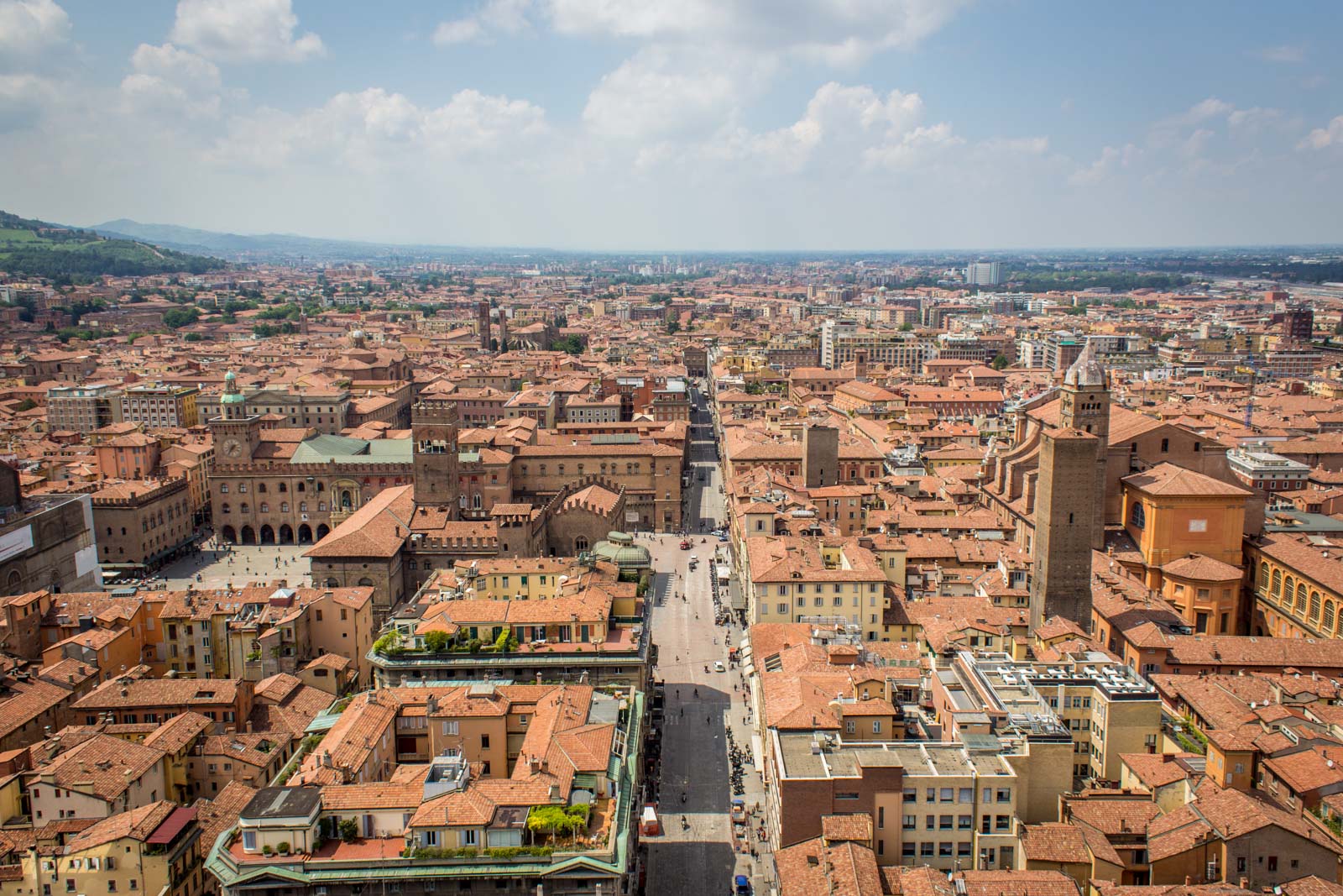 Bologna, the capital of Emilia Romagna, Italy