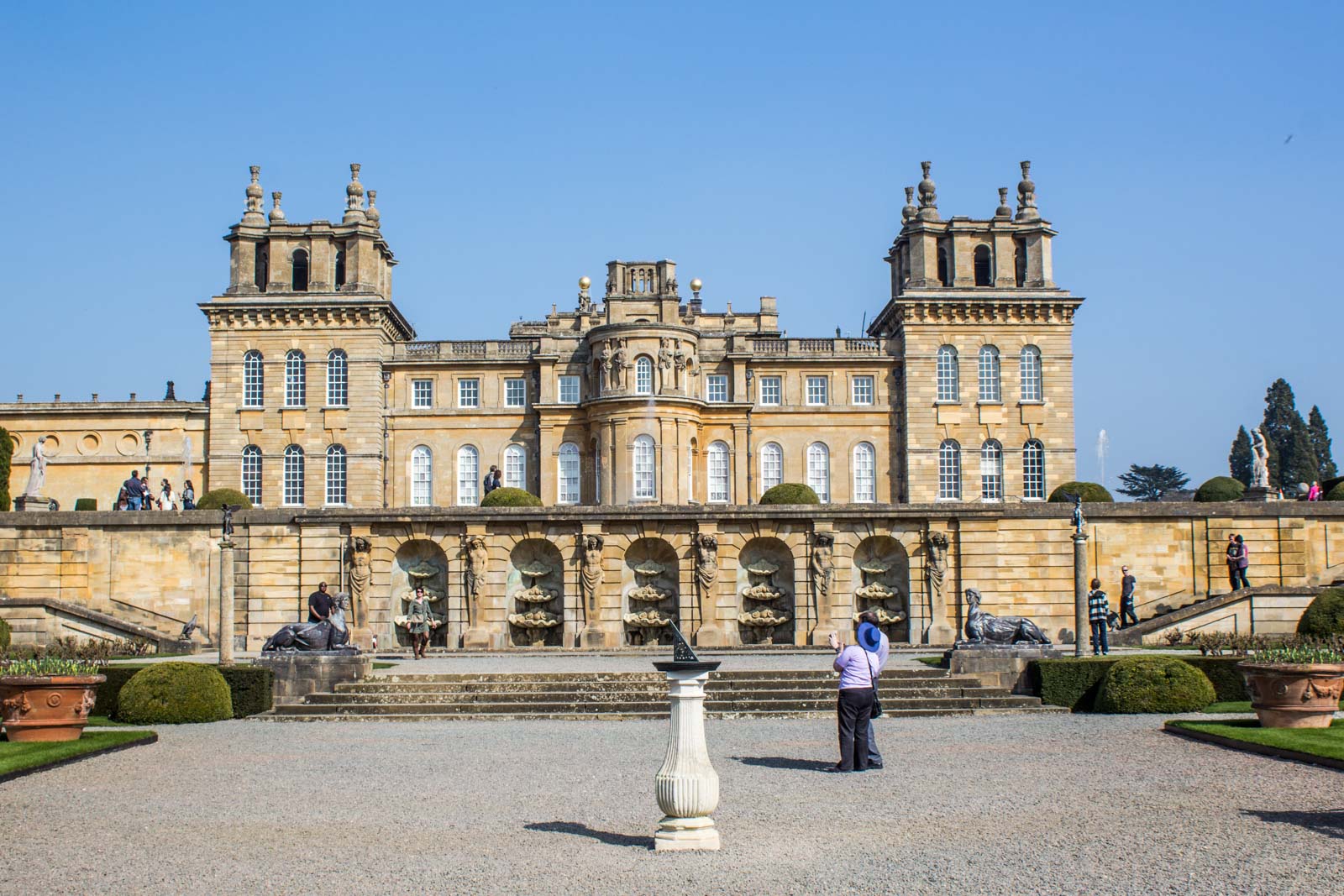 Visiting Blenheim Palace near Oxford, England