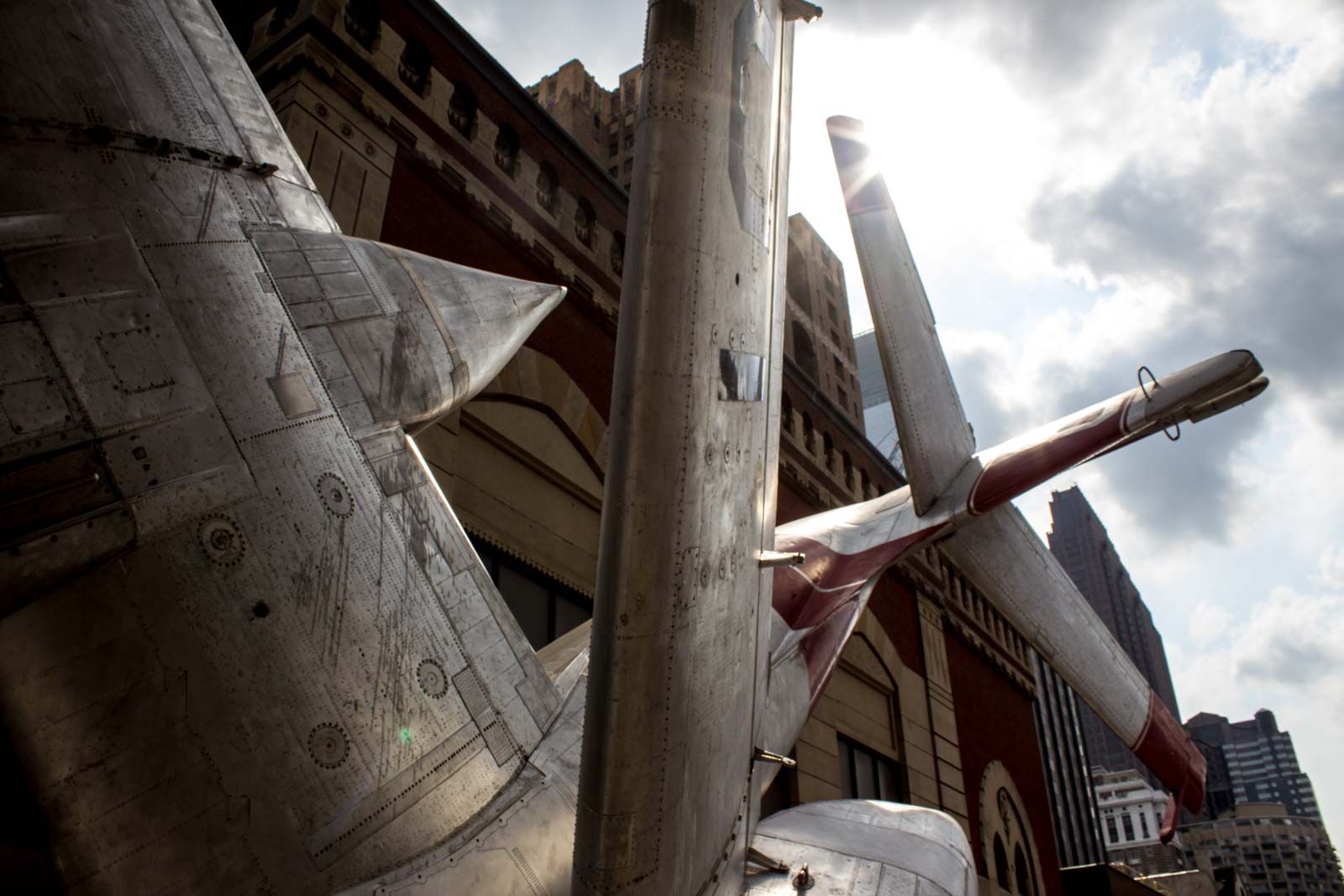 Philadelphia plane street art, USA