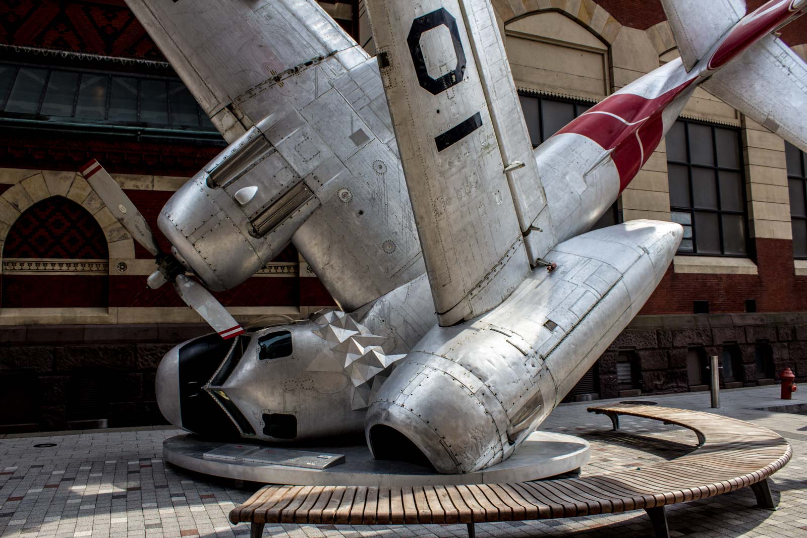 Philadelphia plane street art, USA