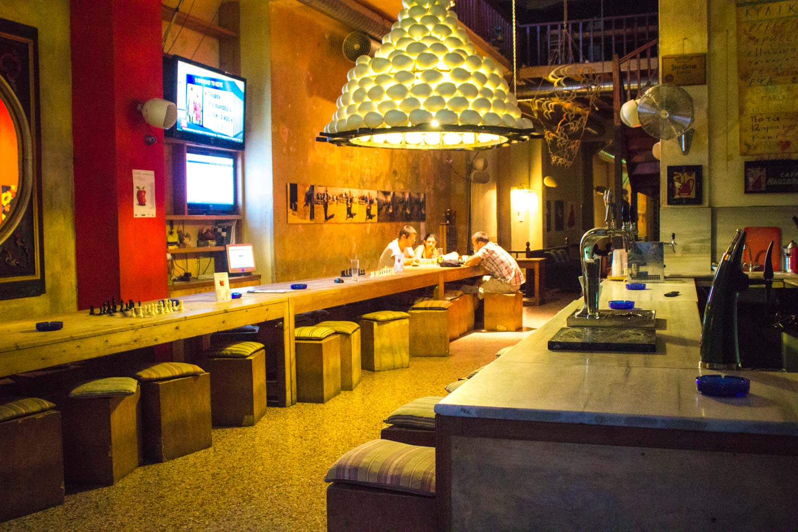 cool, trendy, popular bars and restaurants in Athens, Greece