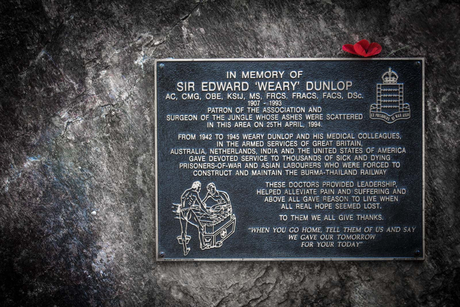 Hellfire Pass, Thailand Burma Railway War Memorial near Kanchanaburi, Thailand