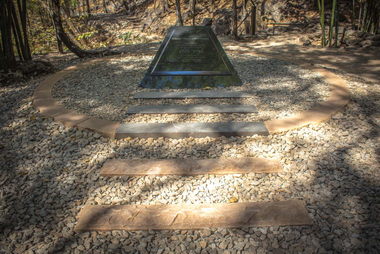 Hellfire Pass, Thailand Burma Railway War Memorial near Kanchanaburi, Thailand