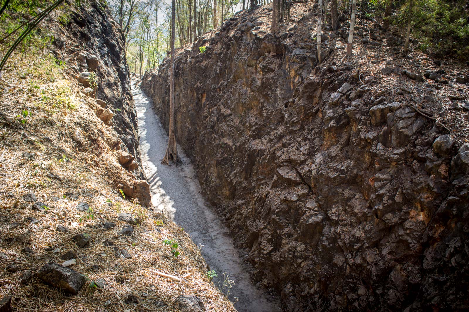 Hellfire Pass, Thailand Burma Railway War Memorial near Kanchanaburi, Thailand