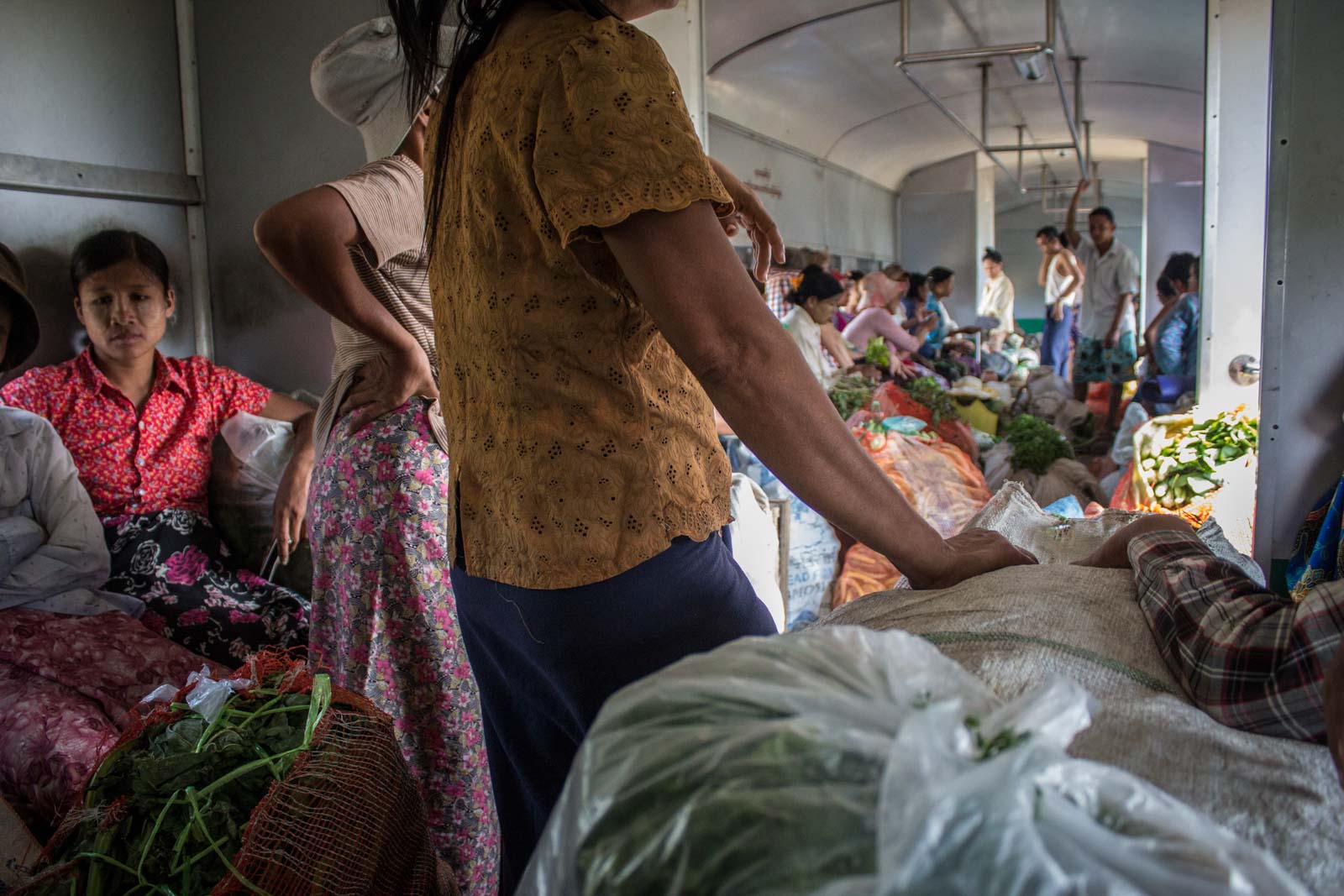 Circle Line Train, Yangon, Myanmar