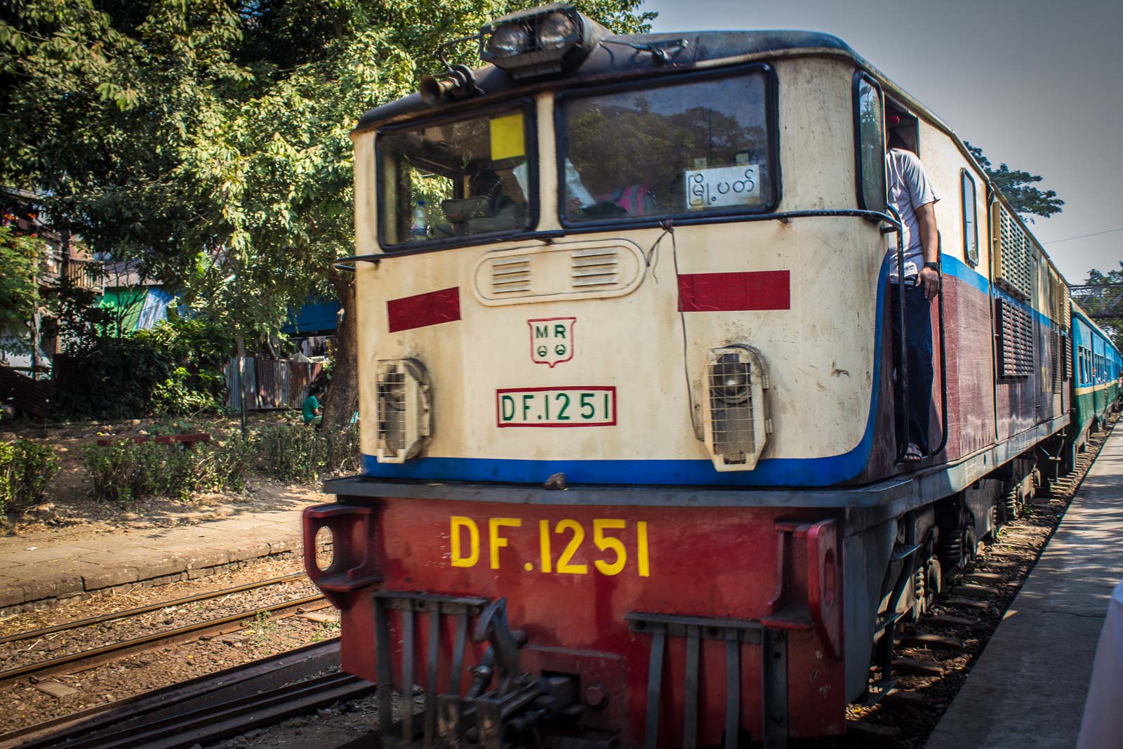 The Circle Line Train, Yangon, Myanmar