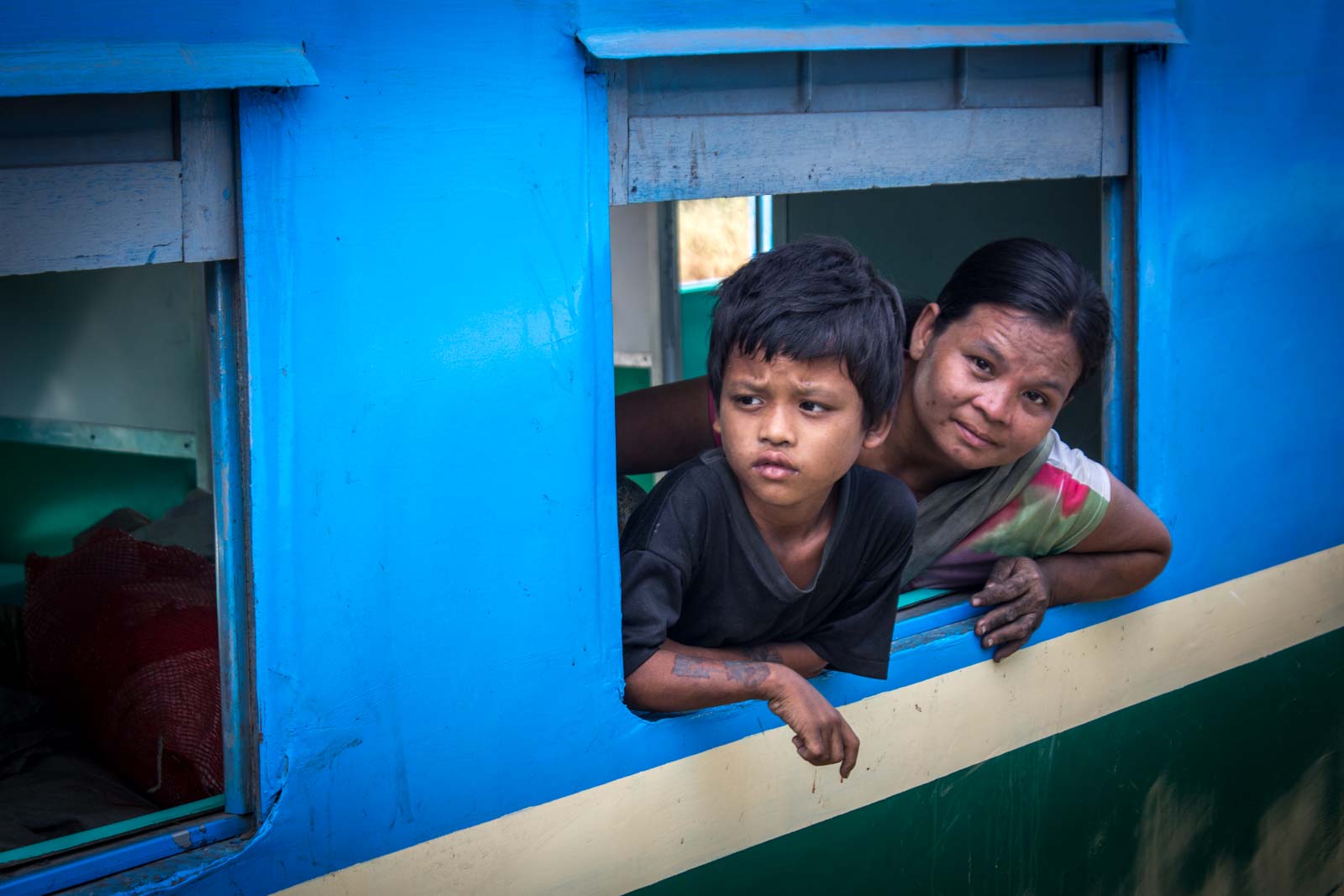 Circle Line Train, Yangon, Myanmar