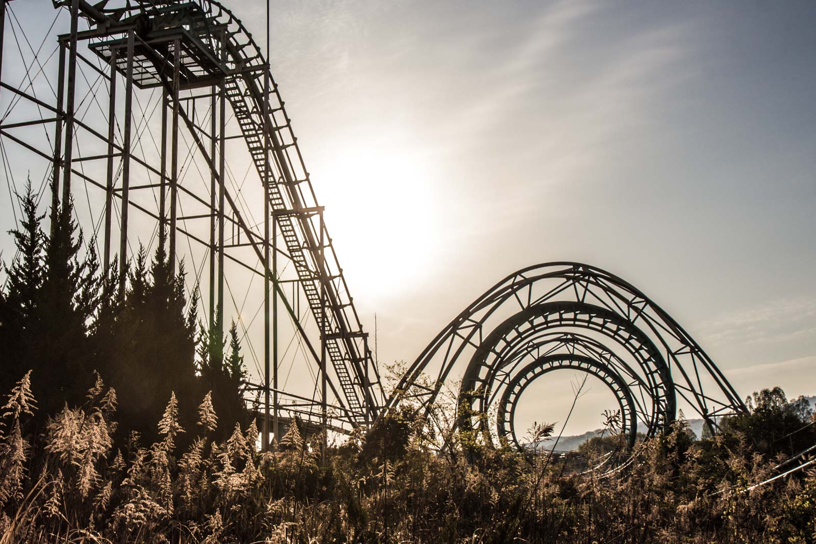 Нара Dreamland, заброшенный тематический парк, Нара, Япония чёртова петля