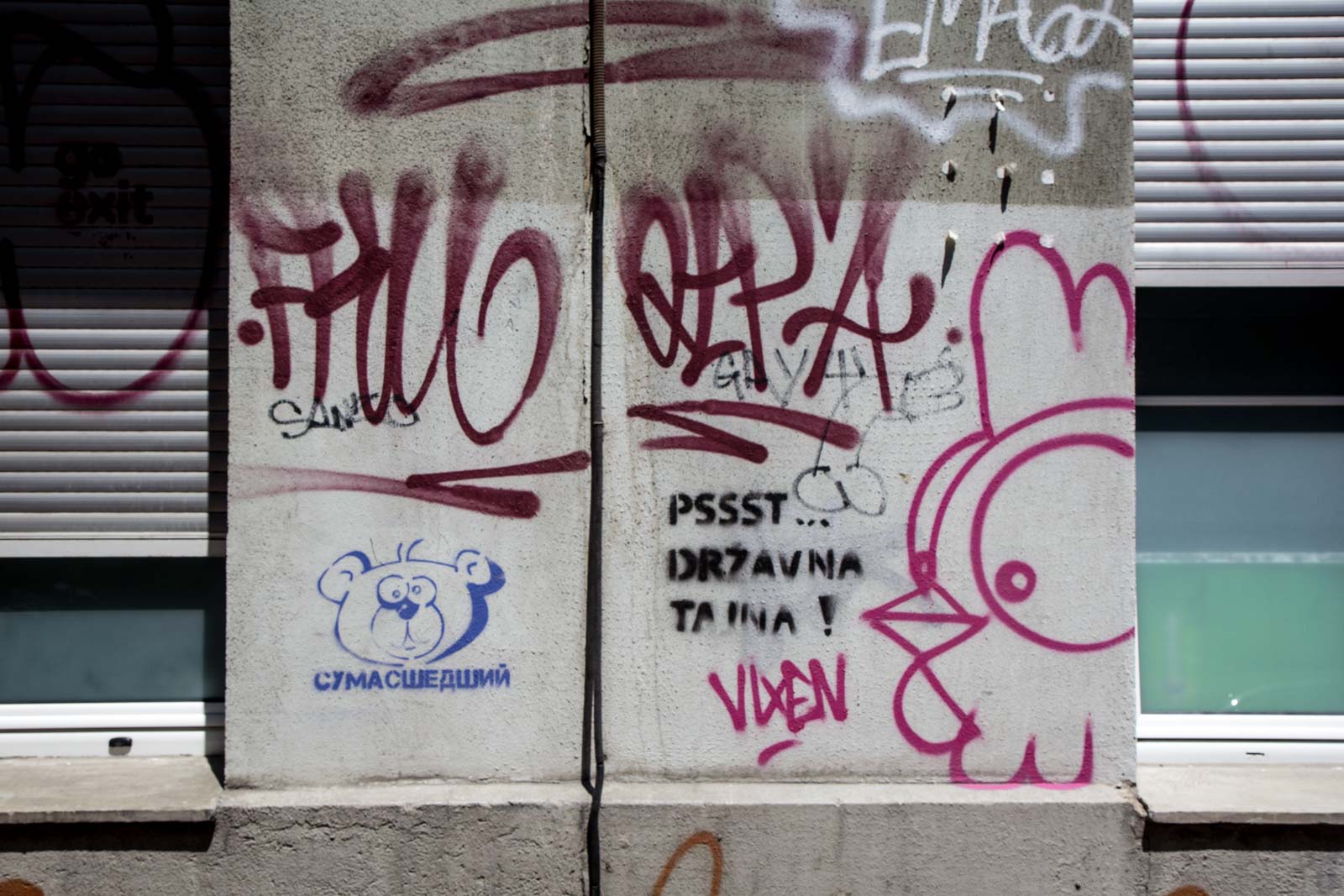 belgrade street art, graffiti in serbia