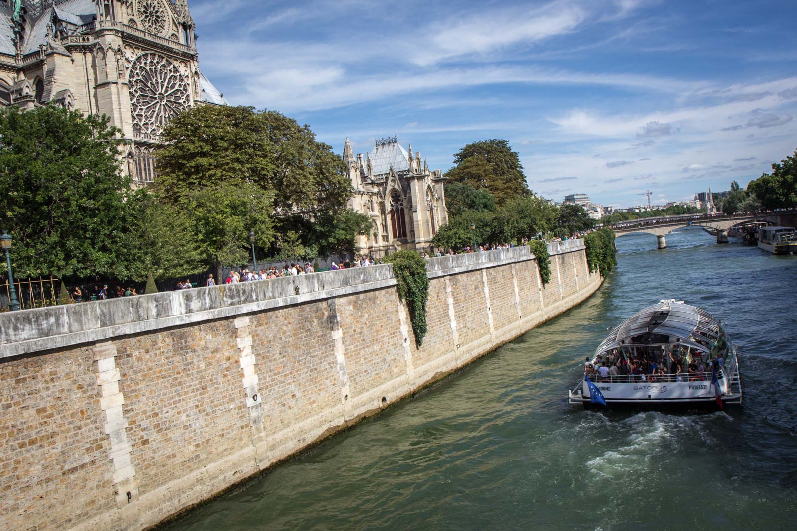 Along the bank of the Seine, Paris, France