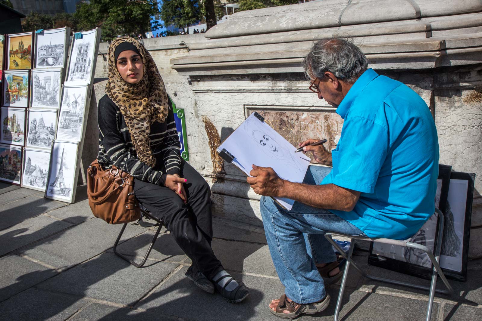 Along the bank of the Seine, Paris, France