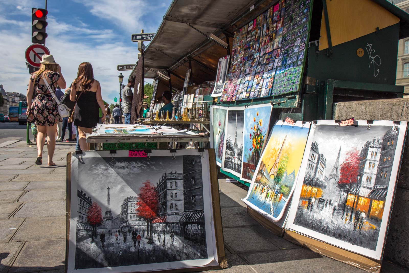 Along the bank of the Seine, Paris, France