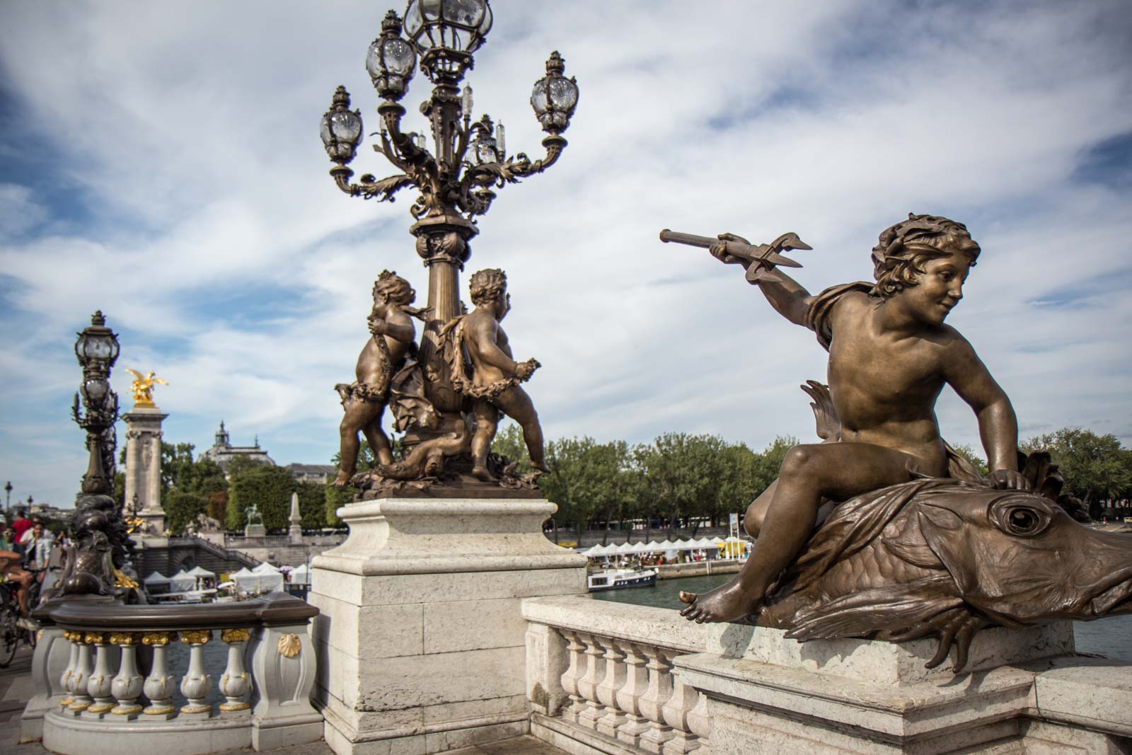 Along the bank of the Seine, Paris, France