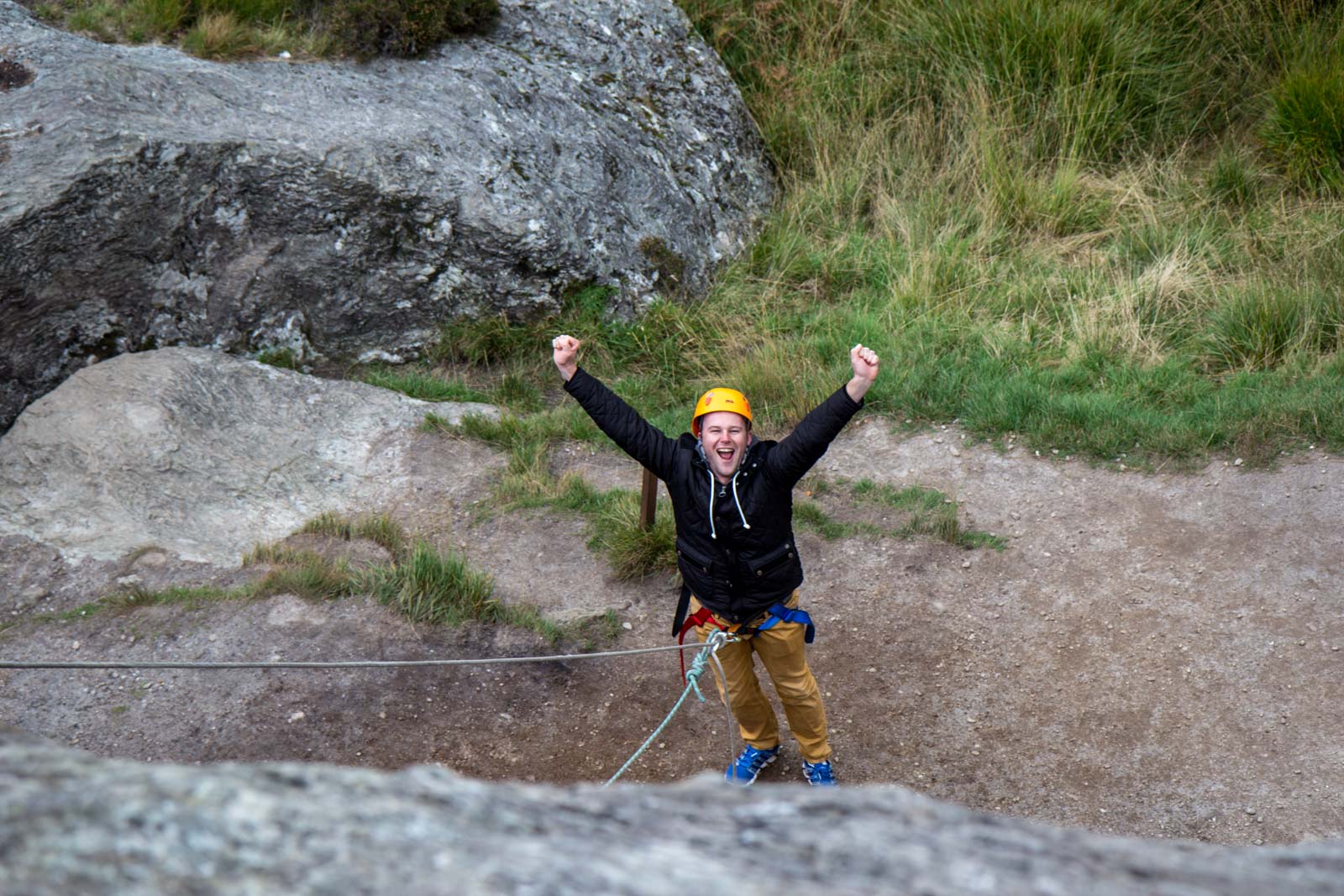 Rock climbing in Scotland Adventure travel near Edinburgh