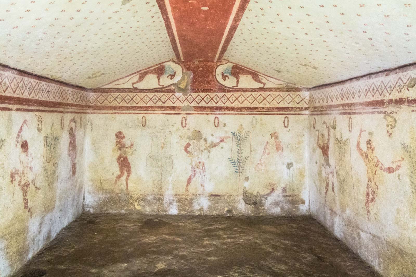 Etruscan tombs at Tarquinia, Italy