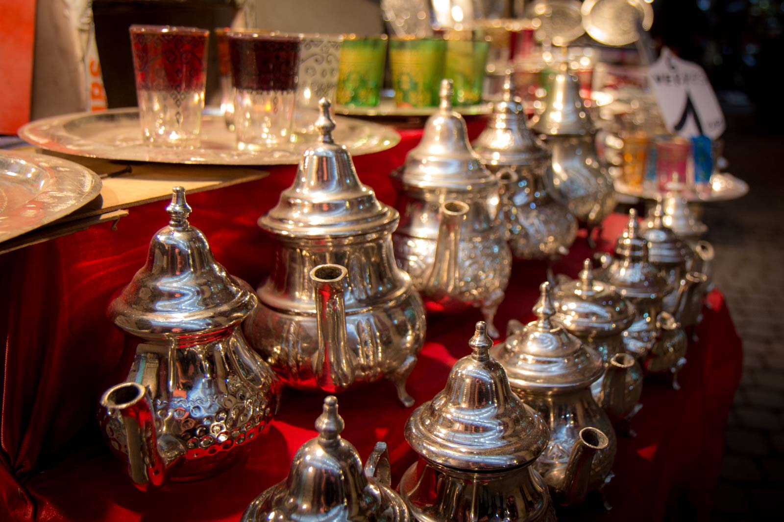Marrakech souks in the medina, Morocco