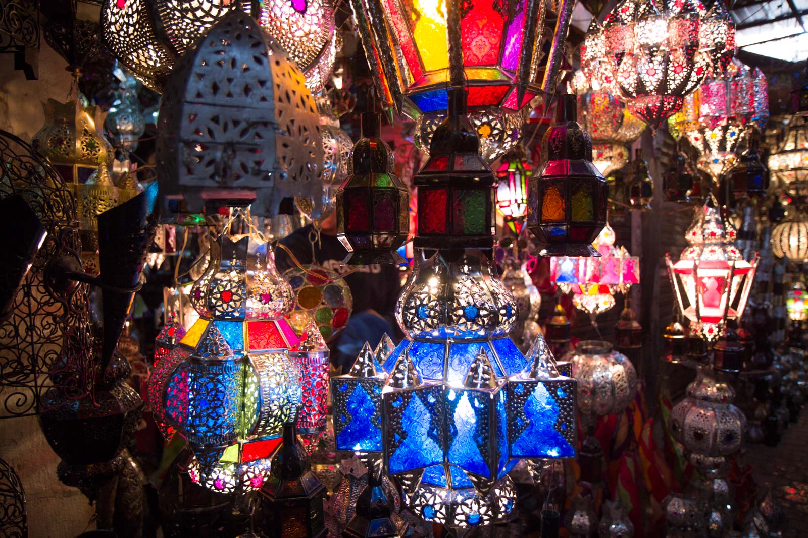 Marrakech souks in the medina, Morocco