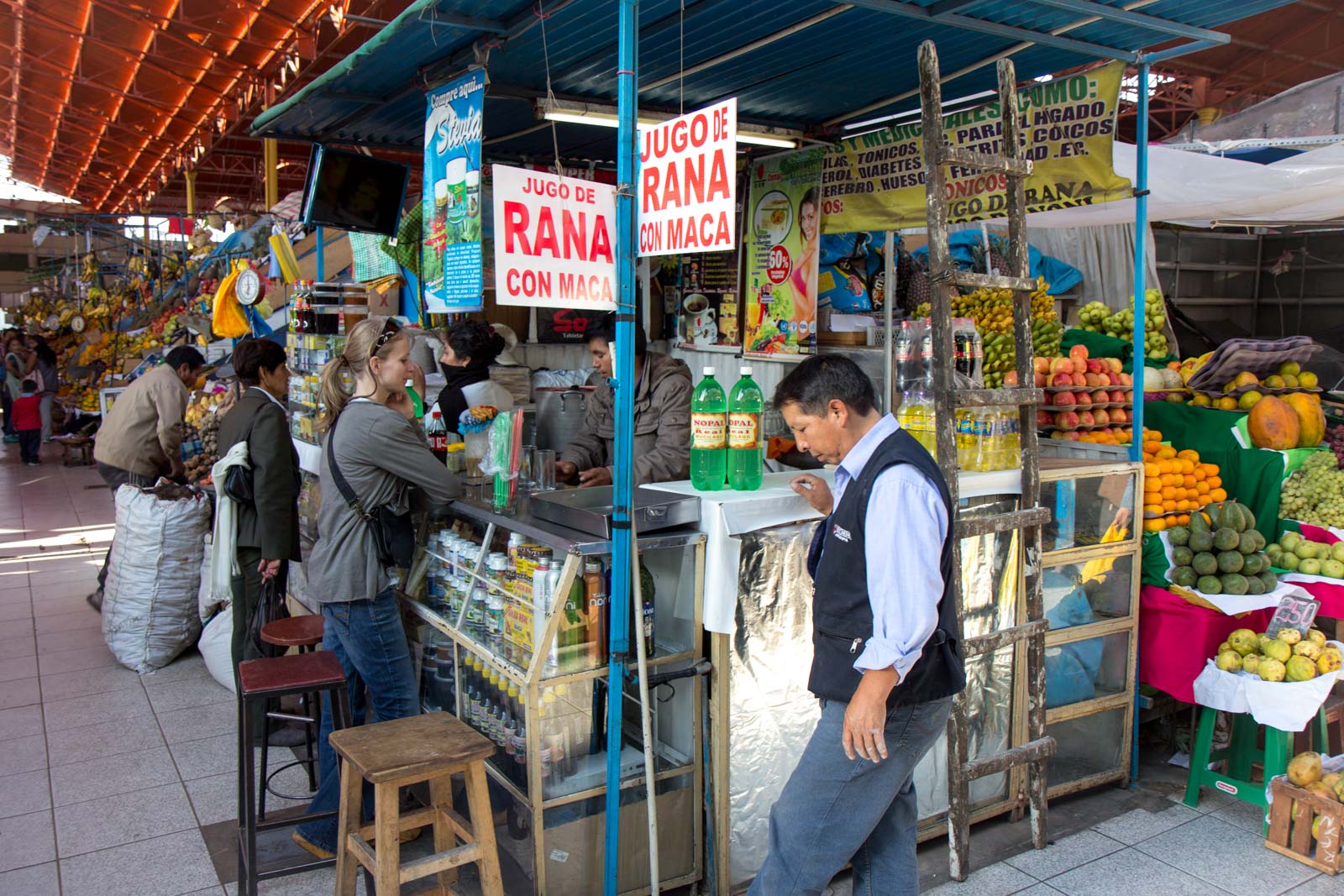 Frog juice, Arequipa, Peru