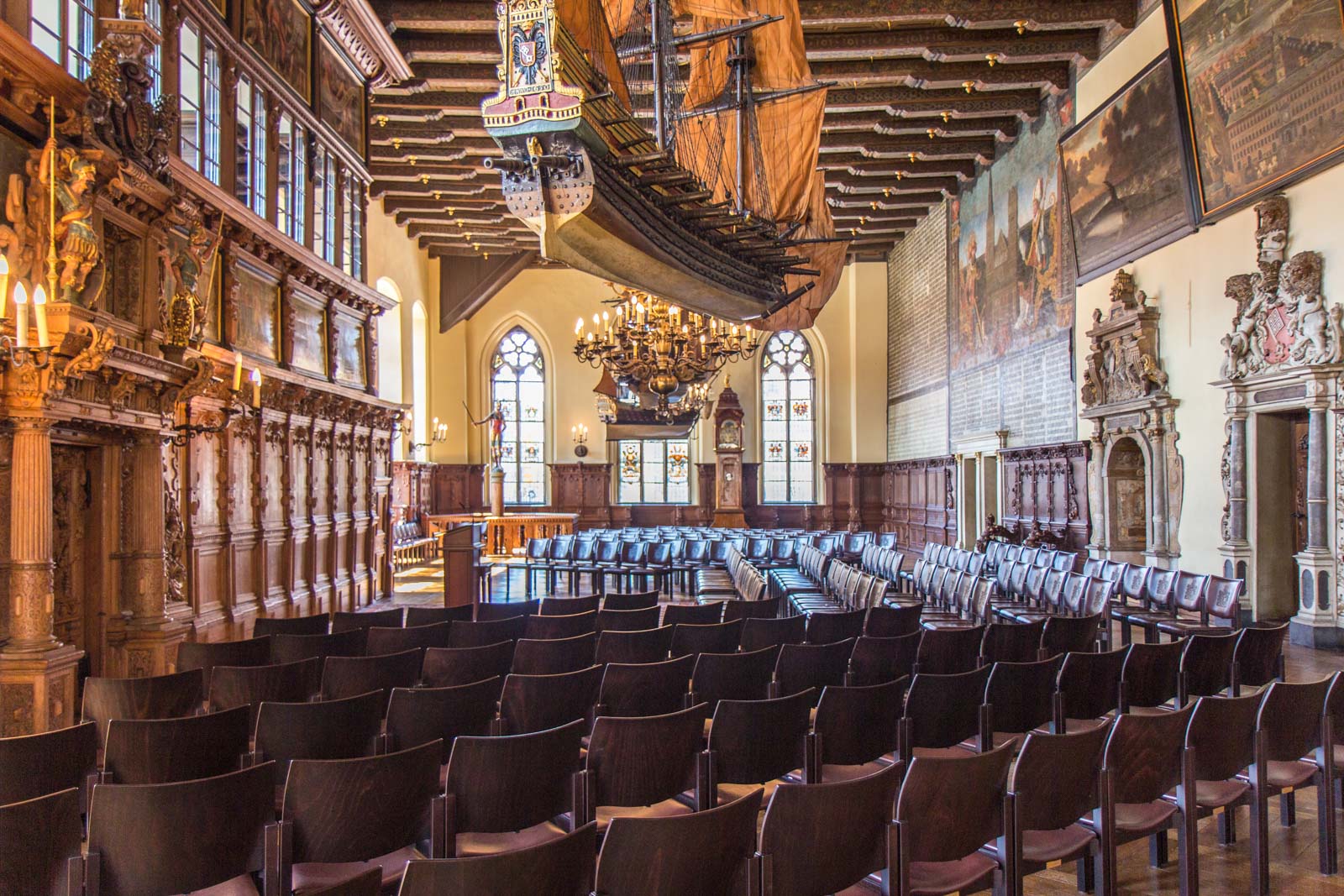 Town Hall and Roland on the Marketplace of Bremen, Germany
