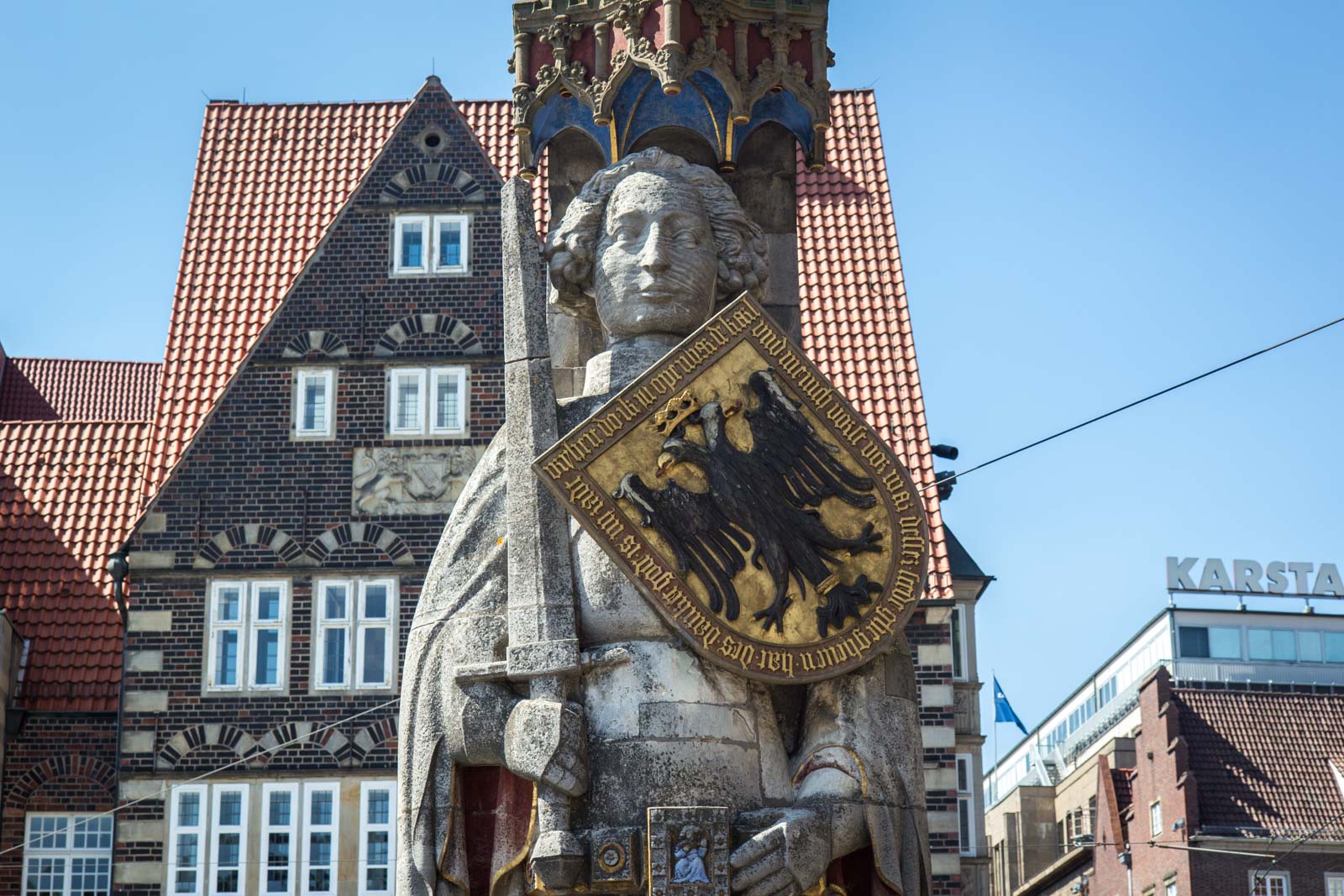 Town Hall and Roland on the Marketplace of Bremen, Germany