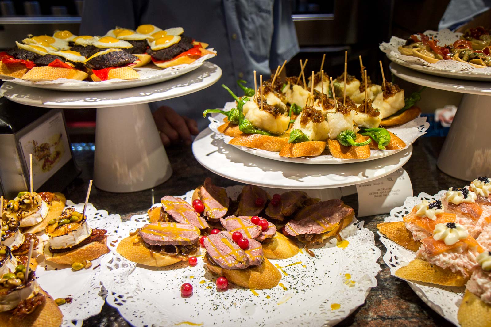 Pintxos in San Sebastian, Spain