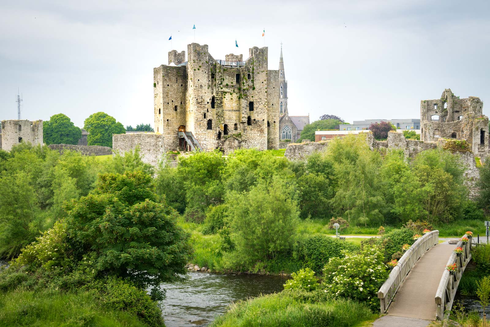 Visiting Trim Castle, Ireland