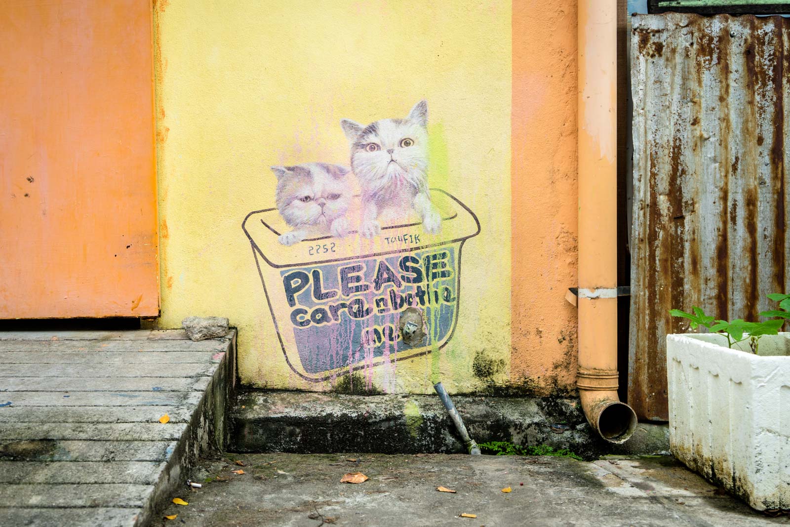 Street art in George Town, Malaysia