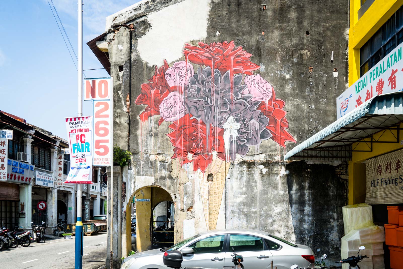 Street art in George Town, Malaysia