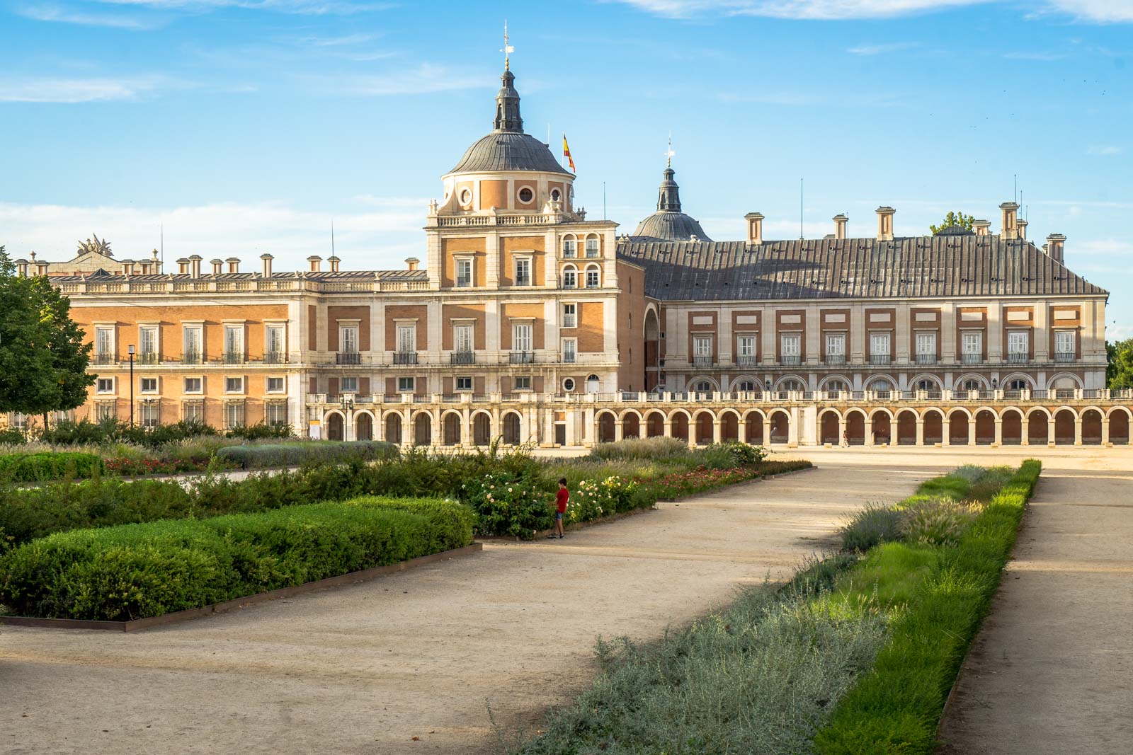 the palace and gardens at aranjuez in spain