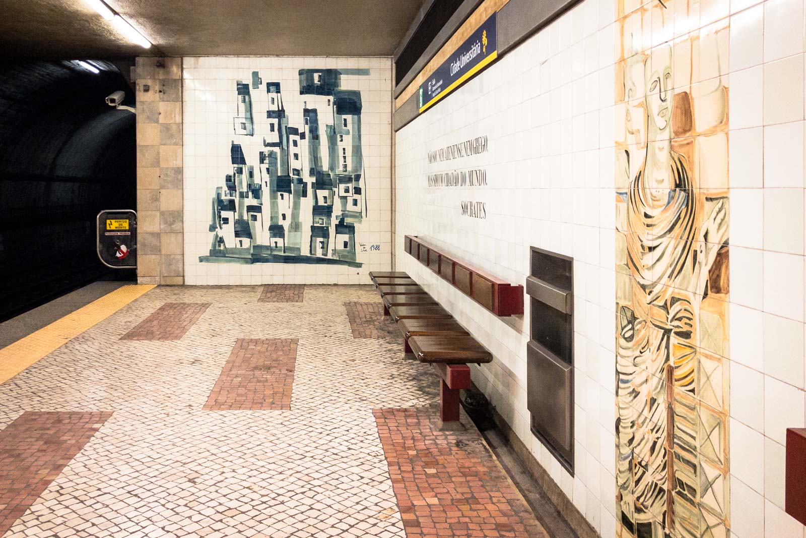 Lisbon Metro station art, Portugal