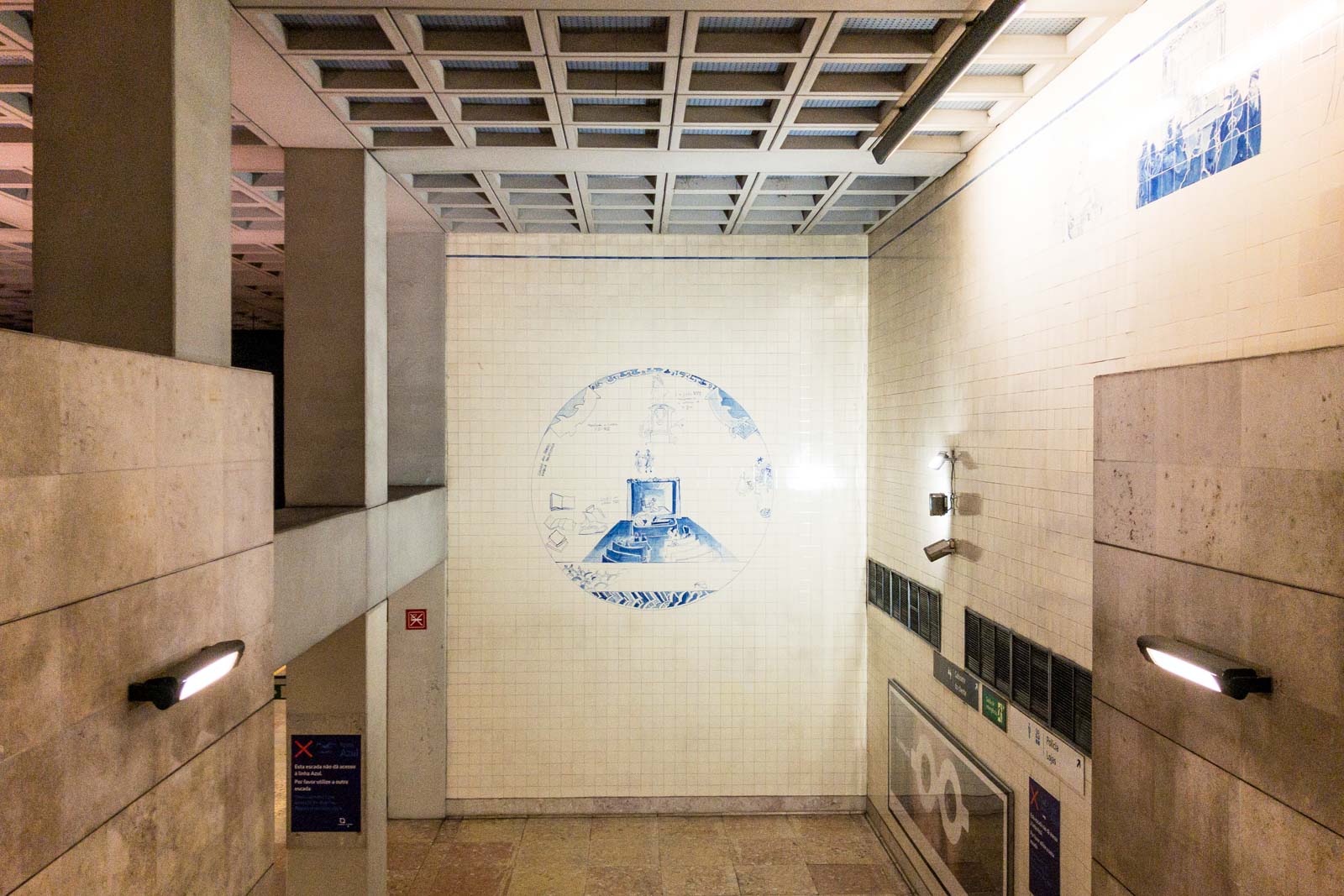 Lisbon Metro station art, Portugal