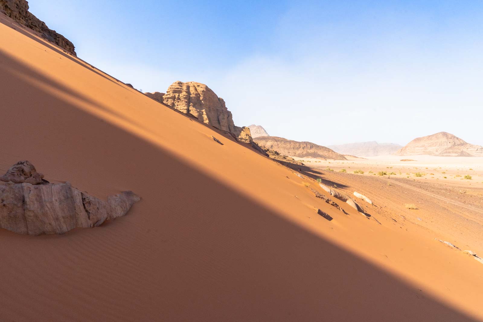 Wadi Rum into the ground