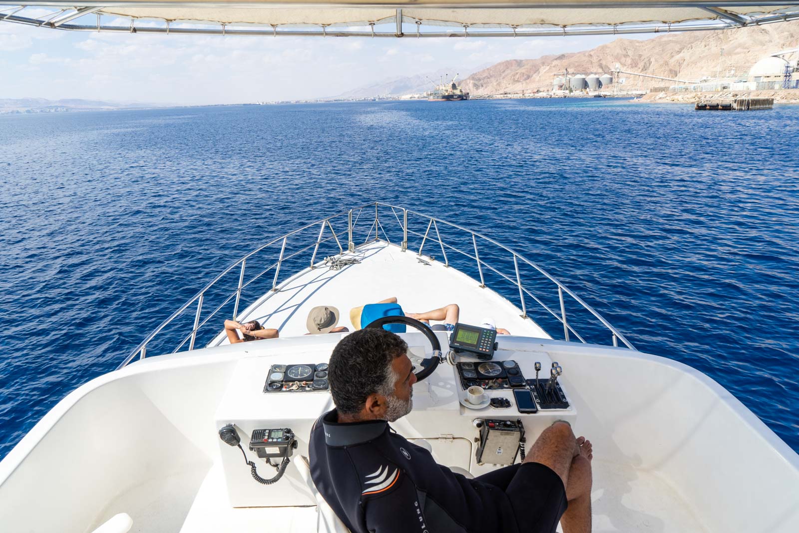 Boat on the Red Sea, Jordan