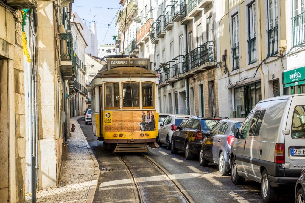 Tram 28 Lisbon route