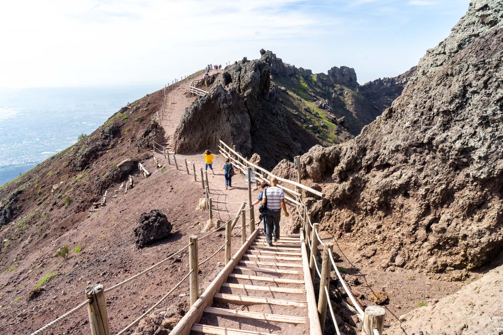 Hiking Mount Vesuvius, Naples, Italy