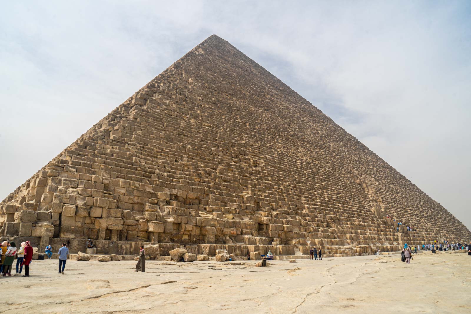 Visiting the Pyramids of Giza in Cairo, Egypt