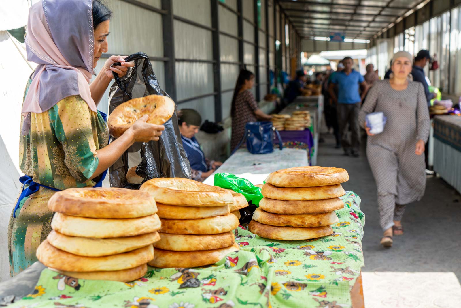 Central market, Panjakent, Tajikistan